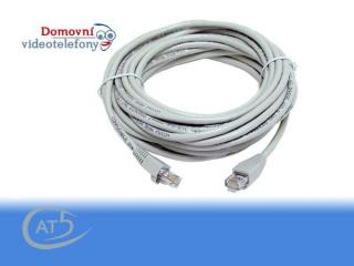 Patch kabel Cat 5e UTP 10m - šedý