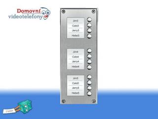 Rozšiřující panel PC-D268E-12S s 12 tlačítky (pro PC-D268-8S-ID)
