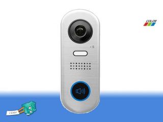Venkovní dveřní telefon PC-D251, objektiv kamery 170°, povrchová montáž (1x zvonek, 2Mpix, IP44, 1 zámek)