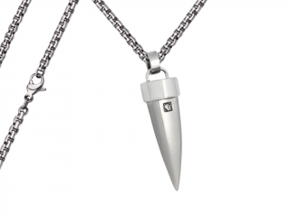Pánský náhrdelník Tesák Typ řetízku: Řetízek chirurgická ocel 55 cm x 0,3 cm zakulacený