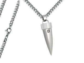 Pánský náhrdelník Tesák Typ řetízku: Řetízek chirurgická ocel 55 cm x 0,35 cm plochý