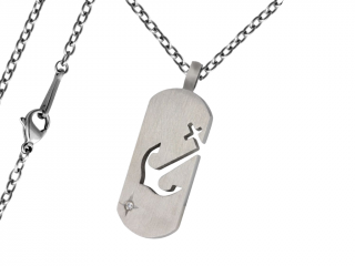 Pánský náhrdelník Známka s kotvou Typ řetízku: Řetízek chirurgická ocel 55 cm x 0,25 cm