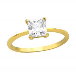 Prsten Gold & Zirkon stříbro 925 Velikost: 5 - 1,5 cm (EU 49 - 50)