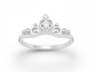 Prsten Královna stříbro 925 Velikost: 5 - 1,5 cm (EU 49 - 50)