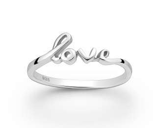 Prsten Love stříbro 925 Velikost: 10 - 2,0 cm (EU 62 - 64)