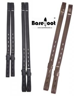 Kožené třmenové řemeny Barefoot MONO varianty: černé, 49-63 cm
