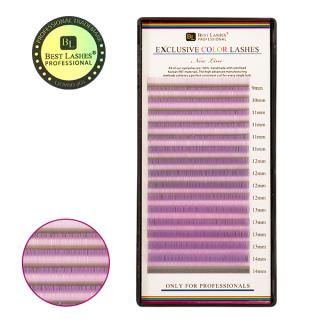 Pastelové řasy mix délek C, 0,20 X 9-14 mm - Lilac