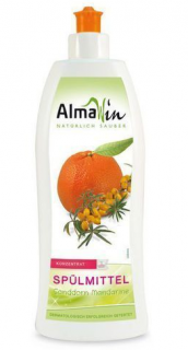 ALMAWIN Na nádobí s mandarinkou a rakytníkem 1 L. (Eko koncentrát bez syntetických konzervantů. Dermatologicky úspěšně testováno.)