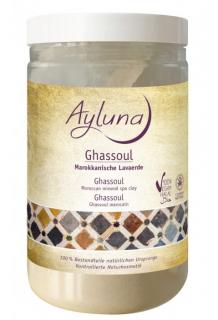 AYLUNA Marocká lávová hlína 400 gr. (Ghassoul - marocká lávová země pro tradiční čištění kůže a vlasů)