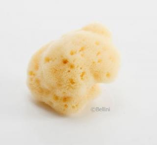 BELLINI Mořská houba Natural 3 - 4 cm - 1 ks (Silk Fine. Přírodní mořská houba na mytí obličeje.)
