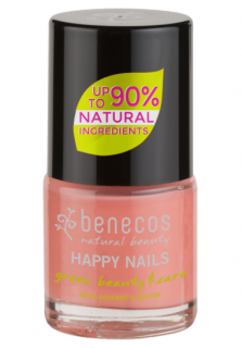 BENECOS Lak na nehty PEACH SORBET - 5 ml (8 - FREE, s avokádovým olejem pro výživu a Biotinem pro posílení křehkých nehtů.)