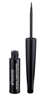 BENECOS Oční linky Ultimate black - 8 ml. (BENECOS přírodní tekuté oční linky. Pro dramatické efekty! Novinka: nyní se špičkou štětce pro ještě přesnější oční linii!)