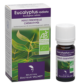 COSBIONAT Éterický olej BIO Eukalyptus radiata 10 ml. (Prvotřídní bio éterický olej Dr. Valneta. E E. radiata je jemnější než E. globulus.)