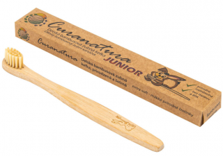 CURANATURA Zubní kartáček Dětský Bamboo Junior - 1 ks (plně rozložitelný)