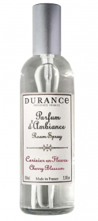 DURANCE Vůně do bytu Květy třešně - 100 ml. (Vůně do bytu ve spreji pro rychlé a účinné provonění místnosti. Jemné květinové tóny s jemně ovocnými aspekty třešní, vanilky a mandlí k oslavě jara.)