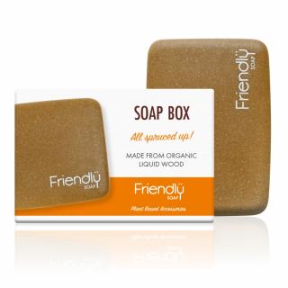 FRIENDLY SOAP Cestovní krabička na mýdlo - 1 ks (ze smrkového tekutého dřeva. Jednoduchá a udržitelná cestovní krabička na mýdlo Friendly Soap)