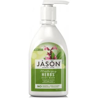 JASON Gel sprchový Byliny - 887 ml. (S výtažky z hřebíčku, šalvěje a mučenky příjemně osvěží vaši pokožku. Bohatě pěnící sprchový gel můžete použít i do koupele. Příjemně osvěží a provoní vaši pokožku.)
