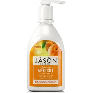 JASON Gel sprchový Meruňka - 887 ml. (Po meruňkách sladce vonící koupel. Bohatě pěnící sprchový gel, vhodný i jako pěna do koupele. Obsahuje výživnou kombinaci meruňkového a slunečnicového oleje. Společně s vitaminem E pomáhá udržet pokožku jemnou a)