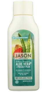JASON Kondicionér vlasový Aloe Vera 84 % -  454 gr. (Hydratační kondicionér uhlazuje vlasy díky vitamínům a minerálům. Obsahuje Spirulinu (mikrořasa) a rostlinné proteiny. Uhlazující vlasový kondicionér. Vyživuje vlasy díky obsahu panthenolu, vitamínům a)