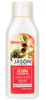 JASON Kondicionér vlasový Jojoba 454 gr. (s obsahem rostlinných proteinů a panthenolu posiluje vlasy. Kondicionér s obsahem rostlinných proteinů a panthenolu posiluje vlasy. Dodává jim hloubkovou hydrataci a přirozený zdravý lesk.)