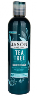 JASON Kondicionér vlasový Tea Tree 227 gr. (Normalizující kondicioner pro suché a lámavé vlasy a svědivou, loupající se a podrážděnou pokožku hlavy. Tea tree kondicionér přináší úlevu svědivé, loupající se a podrážděné pokožce hlavy s lupy. Normalizuje)