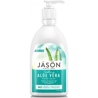 JASON Mýdlo tekuté Aloe Vera - 473 ml. (Uklidňující tekuté mýdlo s výtažkem pšeničných klíčků a Bio Aloe Vera)