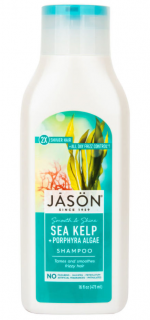 JASON Šampon Mořská řasa 473 ml. (Hydratující šampon s obsahem výtažků z mořské řasy Kelp, havajských květin, plumérie a orchideje. Hydratující šampon s obsahem výtažků z mořské řasy Kelp a havajských květin. Hluboce hydratuje vaše vlasy jemnými tropickým