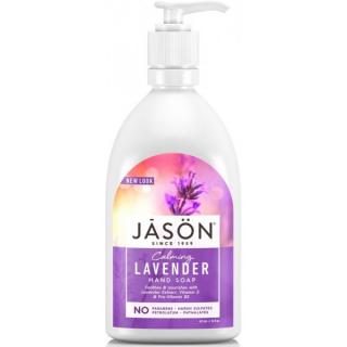 JASON Tekuté mýdlo Levandule - 473 ml. (Uklidňující tekuté mýdlo s hydratujícími účinky olivového oleje a uklidňující vůní levandule)