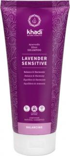 KHADI Šampon Lavender Sensitive Elixir ajurvédský 200 ml. (Ajurvédský elixírový šampon)