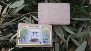 KNOSSOS Olivové mýdlo s Borovicí 100 gr. (Přírodní mýdlo i pro citlivou pleť, zklidňující)