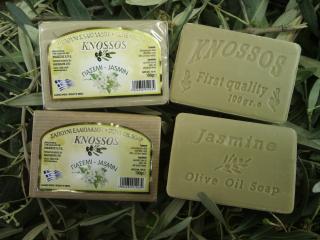 KNOSSOS Olivové mýdlo s Jasmínem 100 gr. (Přírodní mýdlo i pro citlivou pleť)