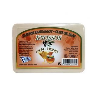 KNOSSOS Olivové mýdlo s Medem 100 gr. (Přírodní mýdlo i pro citlivou pleť)