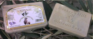 KNOSSOS Olivové mýdlo s Oslím mlékem 100 gr. (Přírodní mýdlo i pro citlivou pleť)