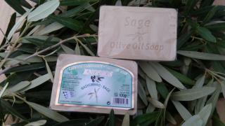 KNOSSOS Olivové mýdlo s Šalvějí 100 gr. (Přírodní mýdlo i pro citlivou pleť)