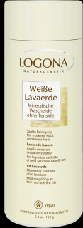 LOGONA Bílá Lavaerde Minerální zem 150 ml. (Minerální mycí zem bez tensidů. Pro jemné čištění kůže a vlasů. Pro suchou a citlivou pokožku nebo jemné vlasy se doporučuje bílá láva, bohatá na kaolín.)