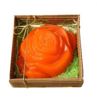 MYSTICKÁ MÝDLÁRNA Mýdlo rostlinné Růže oranžová v krabičce 35 gr. (váha 35 g.)
