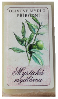 MYSTICKÁ MÝDLÁRNA Olivové mýdlo přírodní 90 gr. (váha 90 g.)
