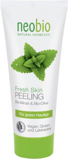 NEOBIO Fresh Skin Peeling Bio Máta  Aloe Vera - 100 ml. (pro šetrný peeling pokožky. Čistí důkladně. Pro svěží pleť.)