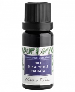 NOBILIS TILIA Éterický olej BIO EUKALYPTUS RADIATA  10 ml. (protiinfekční na dýchací a močové cesty)