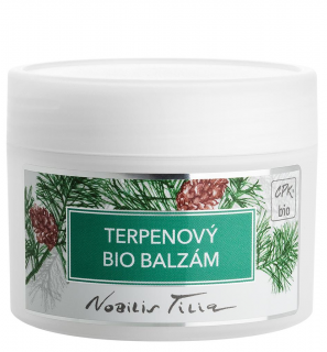 NOBILIS TILIA Terpenový Bio balzám na klouby a otoky 50 ml. (Poctivá prohřívací péče o pokožku v oblasti kloubů. Zmírňuje bolesti, napomáhá prokrvení v okolí ztuhlých kloubů, zlepšuje pohyblivost)