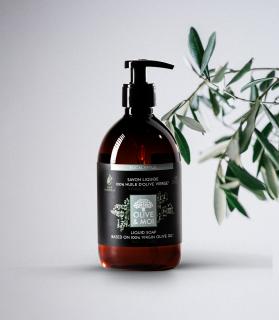 OLIVE  MOI Tekuté mýdlo Aleppo Eukalyptus 100 % - 500 ml. (Tekuté Bio mýdlo z Aleppo. Vhodné i na sprchování.)