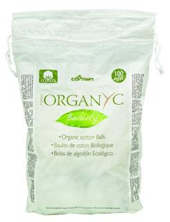 ORGANYC Odličovací kuličky - 100 ks (Jemné odličovací tampony z bio bavlny během odličování pohladí a rozmazlí vaši pleť. Výborně poslouží pro aplikaci i smývání různých kosmetických produktů. V ekonomickém a ekologickém výhodném balení.)