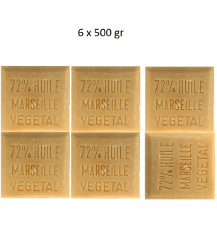 SAVON DE MARSEILLE Marseillské Mýdlo Palmové MAXI PACK 3 KG. (Mýdlo na praní Palmové přírodní )