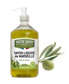 SAVON DE MARSEILLE Tekuté Marseilské mýdlo olivové 500 ml. (Tekuté mýdlo marseille vyrobeno ze 100% rostlinných olejů,)