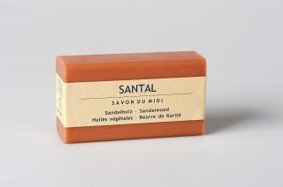 SAVON DU MIDI Mýdlo Santalové dřevo 100 gr. (Mýdlo s bambuckým máslem je jemné mýdlo pro každodenní použití. Nejen na ruce, ale i na celé tělo.)