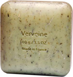 SAVON DU MIDI Mýdlo Verbena 100 gr. (Mýdlo s jemnými květinovými částmi je jemné mýdlo s lehkým peelingovým účinkem pro každodenní použití. Nejen na ruce, ale i na celé tělo.)