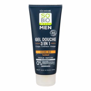 SO´BIO étic Gel sprchový MEN 3v1 tonizující cedr 200 ml