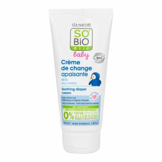 SO´BIO étic Krém pro děti ochranný i hydratační BABY 100 ml. (S olivovým olejem, probiotiky a kyselinou hyaluronovou. Zcela bez vůně. Preventuje a zklidňuje dočasné podráždění a zarudnutí pokožky v oblasti plen.)