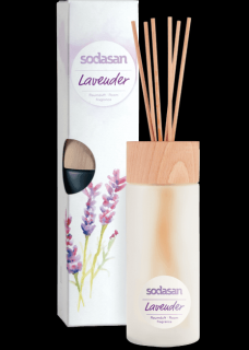 SODASAN Aroma Difuzér Levandule 200 ml. (Vonná dekorace, která ozdobí váš domov a provoní jej na několik týdnů. V dárkovém balení.)