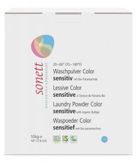 SONETT Prášek na praní Color Sensitive Neutral 10 Kg (Řada Sensitive určená pro alergiky a osoby s citlivou pokožkou.)